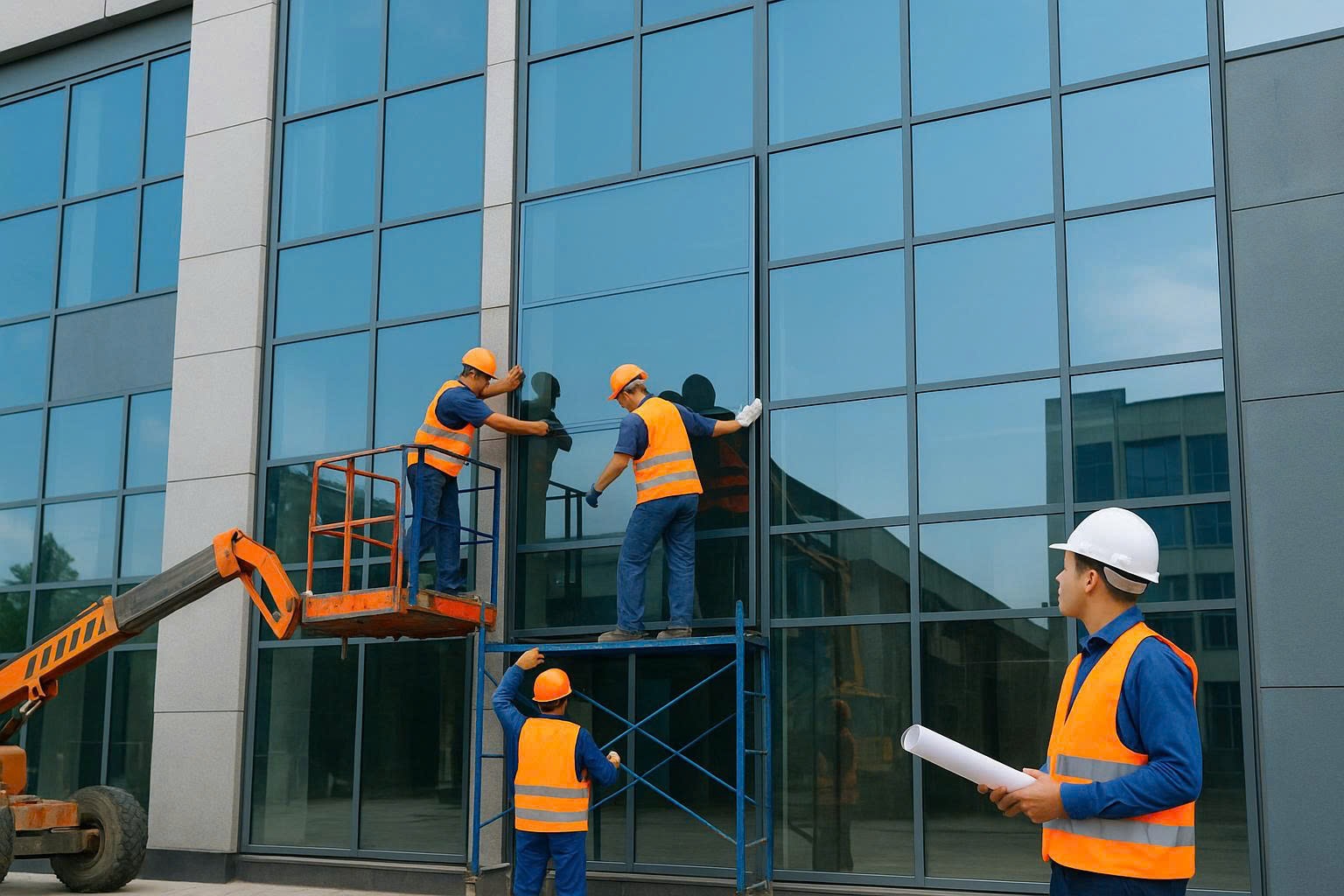 Nhà thầu kính – cửa – mặt dựng